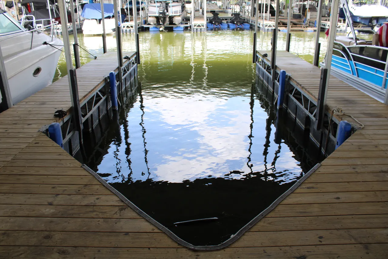 Empty covered slips available on A Dock