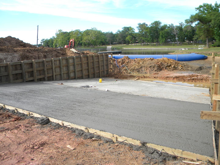 Boat Ramp Construction The Palms Marina on Lake Conroe